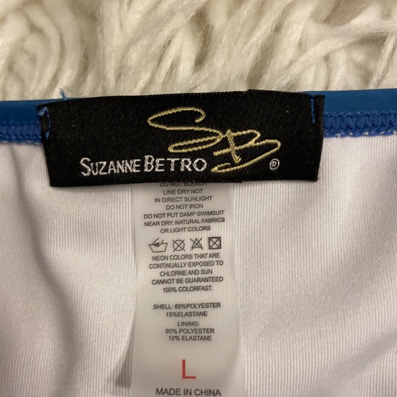 Suzanne Betro Swim bottom size L BNWOT color blue see photos - Picture 3 of 8